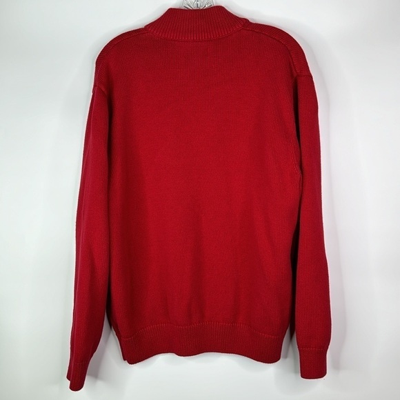 Chaps Ralph Lauren Knit Polar Bear Red Sweater Size Large - Picture 4 of 9
